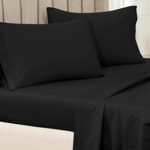 Superior Egyptian Cotton Standard Pillowcases, 650 Thread Count, 2-Pieces, Plum(Black)
