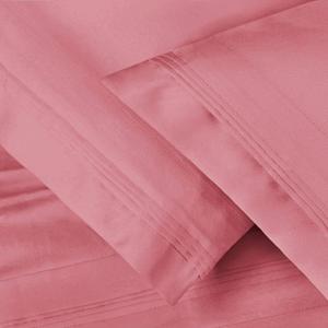 Superior Egyptian Cotton Standard Pillowcases, 650 Thread Count, 2-Pieces, Plum(Blush)