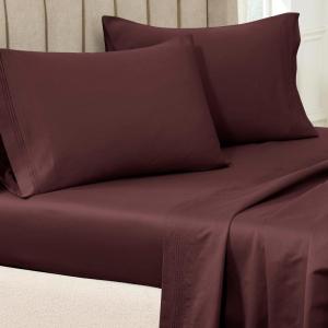 Superior Egyptian Cotton Standard Pillowcases, 650 Thread Count, 2-Pieces, Plum(Plum)