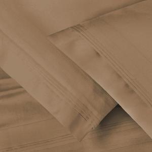 Superior Egyptian Cotton Standard Pillowcases, 650 Thread Count, 2-Pieces, Plum(Taupe)