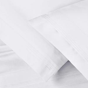 Superior Egyptian Cotton Standard Pillowcases, 650 Thread Count, 2-Pieces, Plum(White)