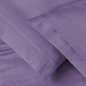Superior Egyptian Cotton Standard Pillowcases, 650 Thread Count, 2-Pieces, Plum(Wisteria)