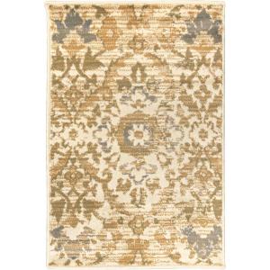 Superior Folk Diamond Rustic Eclectic Bohemian Power-Loomed Indoor Area Rug, 3′ x 5′, Red(Sage)