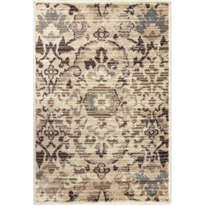 Superior Folk Diamond Rustic Eclectic Bohemian Power-Loomed Indoor Area Rug, 3′ x 5′, Red(Slate)