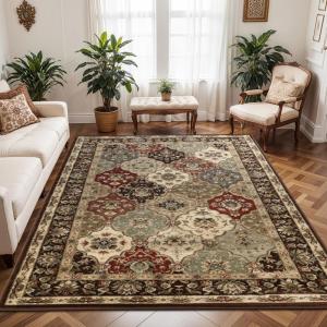 Superior Handmade Indoor Area Rug with Fringes, Reversible Floor Decor for Office, Living Room, Dining, Kitchen Floors, Bedroom, Entry, Handwoven Rugs, Bohemian Jute Collection, 3′ x 5′, Natural Jute(Chocolate)