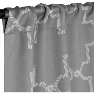 Superior Imperial Trellis Quality Soft, Insulated, Thermal, Woven Blackout Grommet Printed Curtain Panel Pair (Set Of 2) 52″ x 108″ – Navy Blue(Silver)