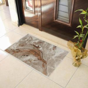 Superior Indoor Area Rug, Jute Backing, Modern Farmhouse Medallion Rugs for Hallways, Entryway, Kitchen Floors, Office Floor Cover, Einsgrove Collection, 5′ x 8′, Rivulet(Beige – Z)
