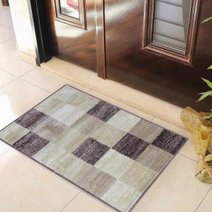 Superior Indoor Area Rug, Neutral Modern Geometric Home Decor For Living Room, Dining, Kitchen, Bedroom, Office, Nursery, Woven Rugs, Jute Backing, Rockaway Collection, 4′ x 6′, Majolica Blue(Beige)