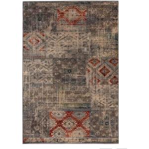Superior Indoor Area Rug or Runner, Modern Abstract Floor Decor, Soft Plush Rugs, Aesthetic Home Accessories For Living Room, Bedroom, Office, Kitchen, Dining, Cullen Collection, 2′ x 3′, Brown Black(Amara – Grey)