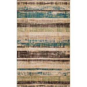Superior Indoor Area Rug or Runner, Modern Abstract Floor Decor, Soft Plush Rugs, Aesthetic Home Accessories For Living Room, Bedroom, Office, Kitchen, Dining, Cullen Collection, 2′ x 3′, Brown Black(Chocolate)