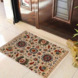 Superior Indoor Large Area Rug, Jute Backing Rugs for Living Room, Dining Room, Kitchen, Office, Entryway, Unique Vintage Botanical Home Floor Decor, Gulistan Collection, 5′ x 8′, Ivory(2′ x 3′ (Rectangular))
