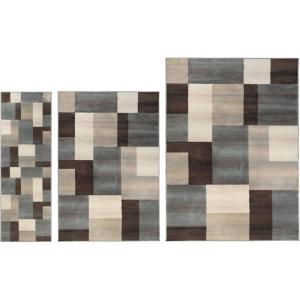 Superior Indoor Runner Rug, Jute Backing, Home Decor for Bedroom, Living Room, Office, Kitchen, Hallway, Floor Cover, Patchwork, Color Block, Plush, Clifton Collection, 2′ 7″ x 10′, Multi Color(A Multi Color)