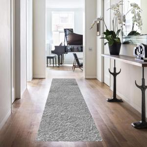 Superior Indoor Shag Modern Fuzzy Soft Cozy Shaggy Living/Dining Room, Bedroom, Office, Entryway, Kitchen, Dorm, Playroom, Kids, Nursery, Textured Area Rug, 2 ft 5 in x 12 ft, Sage(Silver)