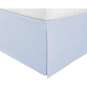 Superior Infinity Luxury Soft 100% Brushed Microfiber Tailored Bed Skirt with 15” Drop, Wrinkle Resistant with Pleats and Split Corners – Twin XL Bedskirt, Tan(Light Blue)