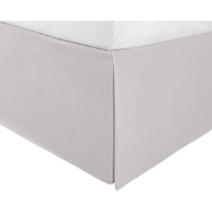 Superior Infinity Luxury Soft 100% Brushed Microfiber Tailored Bed Skirt with 15” Drop, Wrinkle Resistant with Pleats and Split Corners – Twin XL Bedskirt, Tan(Silver)