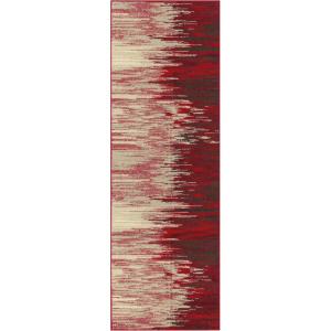Superior Meldrick Indoor Area Rug, 2′ 7″ x 8′, Red(Red)