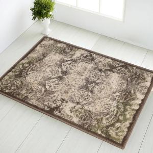 Superior Modern Mystique Collection Area Rug, 8mm Pile Height with Jute Backing, Elegant Multi-colored Damask Pattern, Anti-Static, Water-Repellent Rugs – Brown, 5′ x 8′ Rug(Brown)