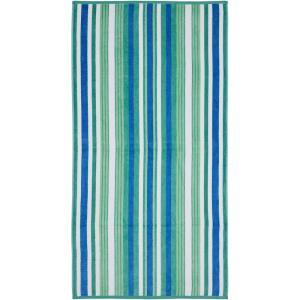 Superior Oversized 2-Piece Beach Towel Set – Quick Drying Cotton Beach Towels, Cape May Striped Summer Towel for Beach, Pool, and Jacuzzi Swim Towel for Kids and Adults 34″ x 64″, Pear(Atlantis)