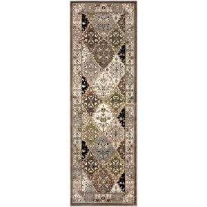 Superior Paloma Collection Area Rug, 8mm Pile Height with Jute Backing, Traditional Persian Rug Design, Fashionable and Affordable Woven Rugs – 8′ x 10′ Rug(Chocolate)