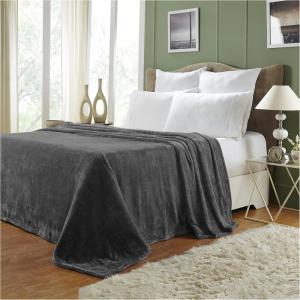 Superior Quality All-Season, Plush, Silky Soft, Fleece Blankets and Throws, Coral, King(Charcoal)