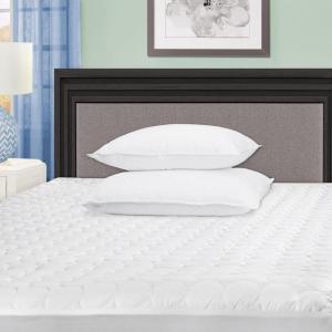 Superior Quilted Mattress Pad Protector Cover, Hypoallergenic, Soft Quilted Microfiber Fabric, Fully Elasticized Deep Pocket Skirt Accommodates 16-inch Mattress, White, Twin Size(White – Z)