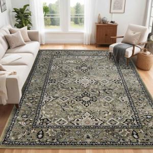 Superior Radcliffe Collection Area Rug, 8mm Pile Height with Jute Backing, Traditional European Tapestry Design, Fashionable and Affordable Woven Rugs – 8′ x 10′ Rug(6′ x 9′ (Rectangular))