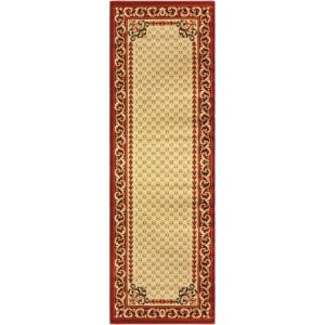 Superior Stratton Collection Area Rug, 8mm Pile Height with Jute Backing, Luxurious French Traditional Aubusson Rug Design, Fashionable and Affordable Woven Rugs, 8′ x 10′, Green(Ivory)