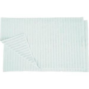 Superior Striped Bath Mat 2-Pack, 100% Combed Cotton, Luxury Spa Ribbed Texture, Durable and Washable Bathroom Mats – Aster Blue, 22″ x 35″ each(Aqua Marine)