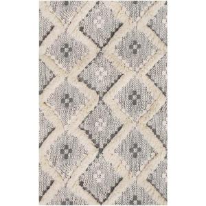 Superior Talluah | Indoor Printed Hand-Tuffed Room Decor for Bedroom Aesthetic Area Rug for Living Room | 5′ x 8′ | Rust-Black(Dove – Grey)