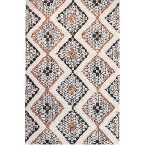 Superior Talluah | Indoor Printed Hand-Tuffed Room Decor for Bedroom Aesthetic Area Rug for Living Room | 5′ x 8′ | Rust-Black(Rust – Black)