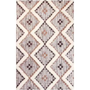 Superior Talluah | Indoor Printed Hand-Tuffed Room Decor for Bedroom Aesthetic Area Rug for Living Room | 5′ x 8′ | Rust-Black(Tan – Chocolate)