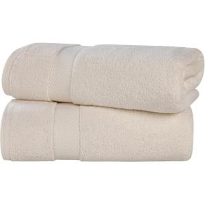 Superior Zero Twist 100% Cotton Bathroom Towels, Super Soft, Fluffy, and Absorbent, Premium Quality 6 Piece Towel Set with 2 Washcloths, 2 Hand Towels, and 2 Bath Towels, Coral(Ivory)