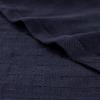 Superior Basketweave Cotton Blanket – Soft & Comfy Medium-Weight Cover for Bed, Bedding, Bedroom, Living Room Couch Throw, Lounging – Modern Boho Woven Design – California King Size, Plum(Navy Blue – Z)