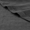 Superior Basketweave Cotton Blanket – Soft & Comfy Medium-Weight Cover for Bed, Bedding, Bedroom, Living Room Couch Throw, Lounging – Modern Boho Woven Design – California King Size, Plum(Charcoal – Z)