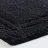 Superior Non-Slip 2 Piece Bath Rug Set, Ultra Plush, Soft and Absorbent 100% Combed Cotton Pile – Traditional Oval Bath Mat Set, Plum(Black)