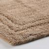Superior Non-Slip 2 Piece Bath Rug Set, Ultra Plush, Soft and Absorbent 100% Combed Cotton Pile – Traditional Oval Bath Mat Set, Plum(Latte)