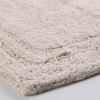 Superior Non-Slip 2 Piece Bath Rug Set, Ultra Plush, Soft and Absorbent 100% Combed Cotton Pile – Traditional Oval Bath Mat Set, Plum(Stone)