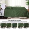 Superior Quilted Diamond Throw Blanket, Soft Plush Fleece Blanket for Couch, Bed & Living Room, Cozy, Lightweight All Season Alaska Blanket, Full/Queen, Gold(Green)