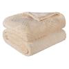 Superior Quilted Diamond Throw Blanket, Soft Plush Fleece Blanket for Couch, Bed & Living Room, Cozy, Lightweight All Season Alaska Blanket, Full/Queen, Gold(Cream)