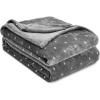 Superior Quilted Diamond Throw Blanket, Soft Plush Fleece Blanket for Couch, Bed & Living Room, Cozy, Lightweight All Season Alaska Blanket, Full/Queen, Gold(Grey)