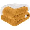 Superior Quilted Diamond Throw Blanket, Soft Plush Fleece Blanket for Couch, Bed & Living Room, Cozy, Lightweight All Season Alaska Blanket, Full/Queen, Gold(Gold)