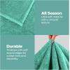 Superior Quilted Diamond Throw Blanket, Soft Plush Fleece Blanket for Couch, Bed & Living Room, Cozy, Lightweight All Season Alaska Blanket, Full/Queen, Gold(Turquoise)