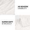 Superior Quilted Diamond Throw Blanket, Soft Plush Fleece Blanket for Couch, Bed & Living Room, Cozy, Lightweight All Season Alaska Blanket, Throw, White(White)
