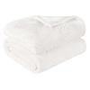 Superior Quilted Diamond Throw Blanket, Soft Plush Fleece Blanket for Couch, Bed & Living Room, Cozy, Lightweight All Season Alaska Blanket, Throw, White(White)