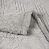 Superior Quilted Diamond Throw Blanket, Soft Plush Fleece Blanket for Couch, Bed & Living Room, Cozy, Lightweight All Season Alaska Blanket, Throw, White(Platinum)