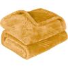 Superior Quilted Diamond Throw Blanket, Soft Plush Fleece Blanket for Couch, Bed & Living Room, Cozy, Lightweight All Season Alaska Blanket, Throw, White(Gold)