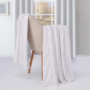 Superior Quilted Diamond Throw Blanket, Soft Plush Fleece Blanket for Couch, Bed & Living Room, Cozy, Lightweight All Season Alaska Blanket, Full/Queen, Gold(White)