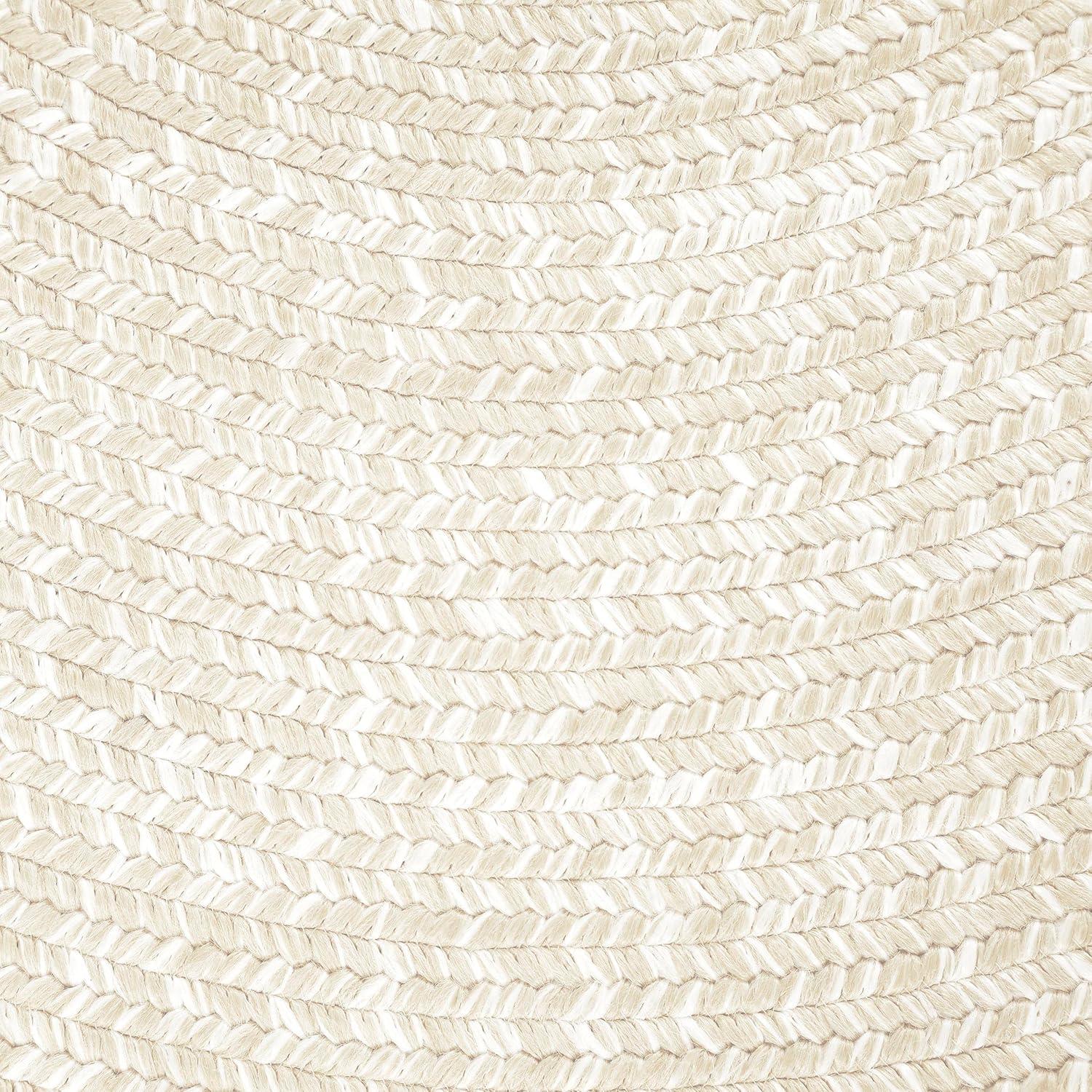 imageSuperior IndoorOutdoor Area Rug DualTone Reversible Braided Floor Decor for Patio Front Porch Entryway Living Room Office Nursery Artistic Home 6 x 9 Fog GreenWhiteCreamwhite