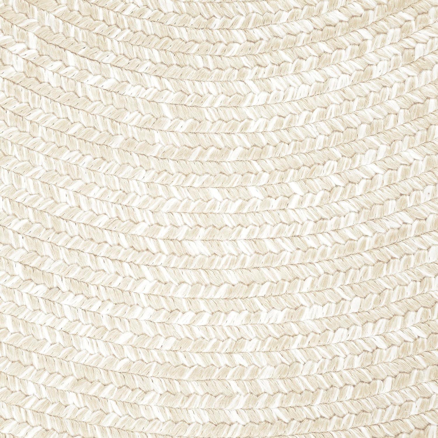 imageSuperior IndoorOutdoor Area Rug DualTone Reversible Braided Floor Decor for Patio Front Porch Entryway Living Room Office Nursery Artistic Home 6 x 9 Fog GreenWhiteCreamwhite