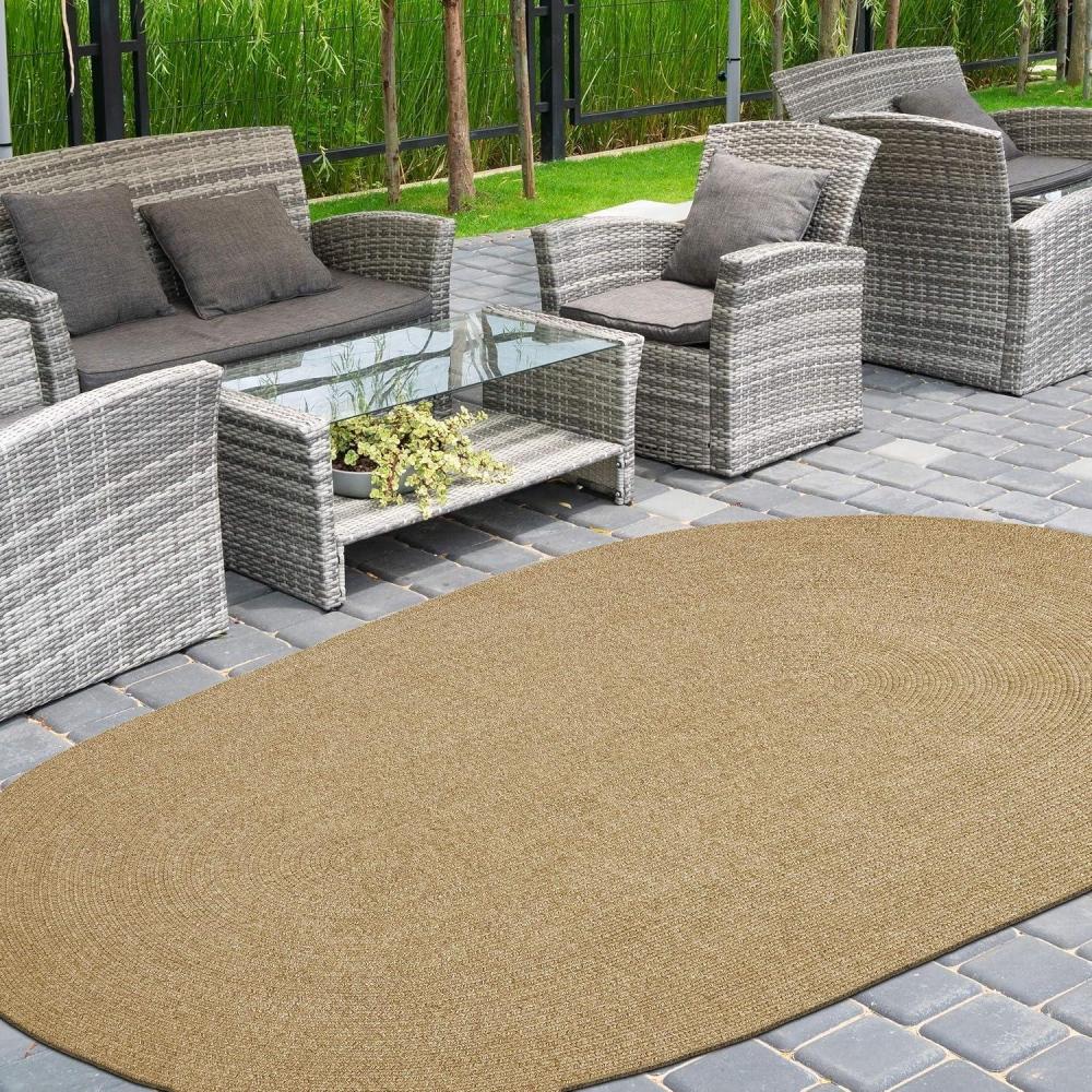 imageSuperior Jute Oval Indoor Area Rug Fog GreenCanvas